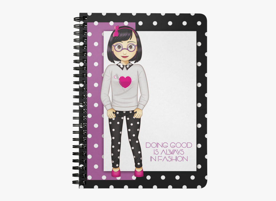 Miss Dani Spiral Notebook - Cartoon, Transparent Clipart