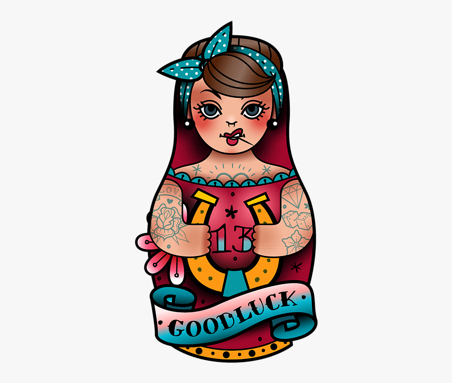 Russian Doll Good Luck, Transparent Clipart