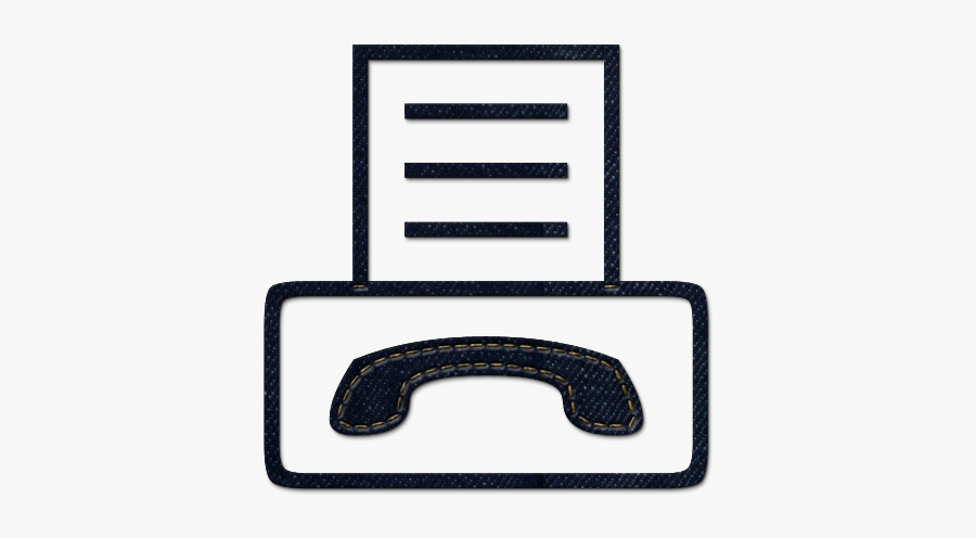 Clipart Fax Symbol - Fax Icon Png Blue, Transparent Clipart