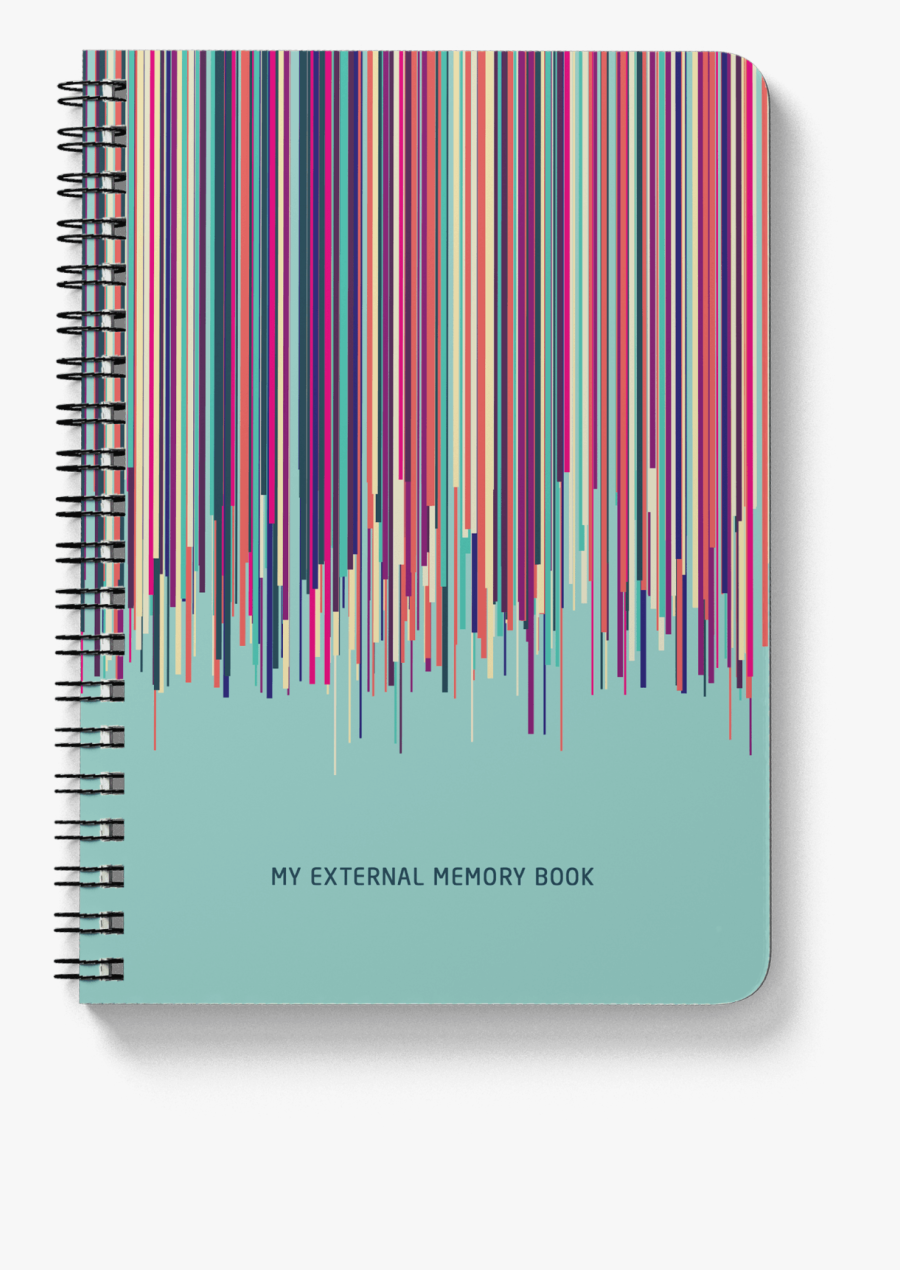 Colourful Memory Notebook - Spiral, Transparent Clipart