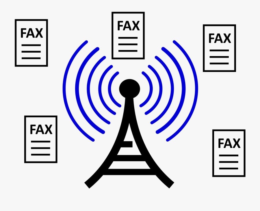 Fax Broadcasting With Online Faxing Services - Radio Waves Transparent Background, Transparent Clipart