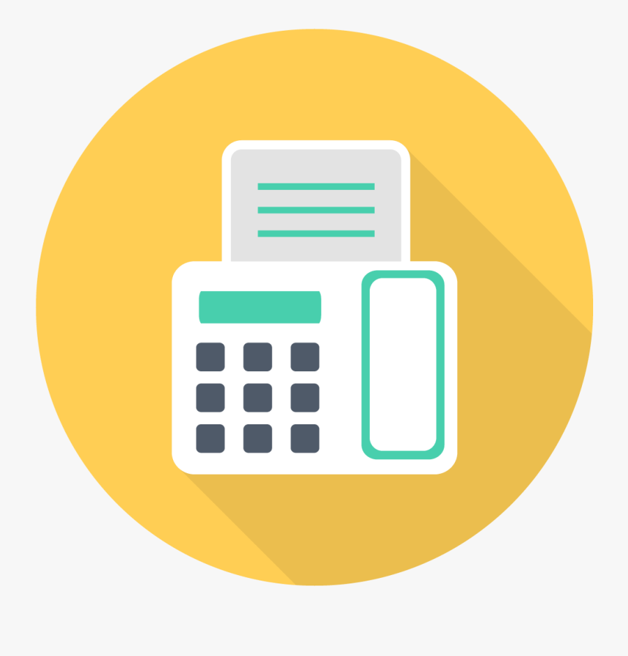 Fax Machine Flat Icon Clipart , Png Download - Fax Machine Flat Icon, Transparent Clipart
