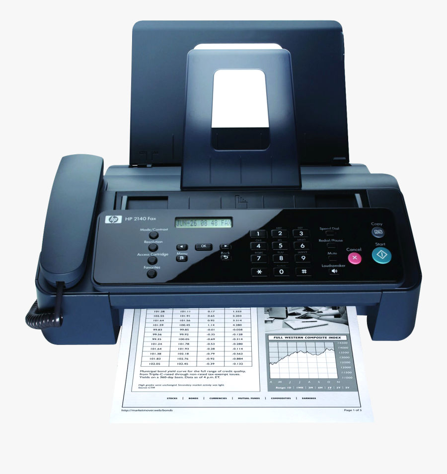 Fax Machine Png Image, Transparent Clipart
