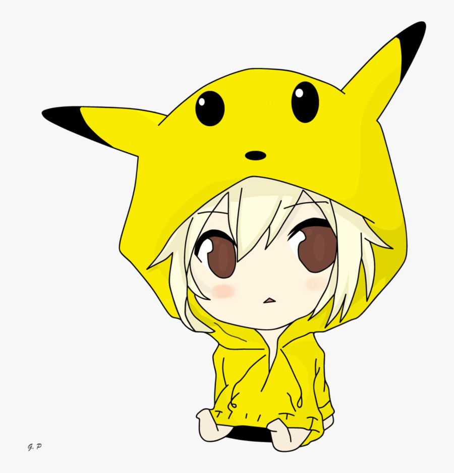 Thunderbolt Drawing Pikachu Wallpaper Pokemon - Cute Anime Boy Pikachu, Transparent Clipart