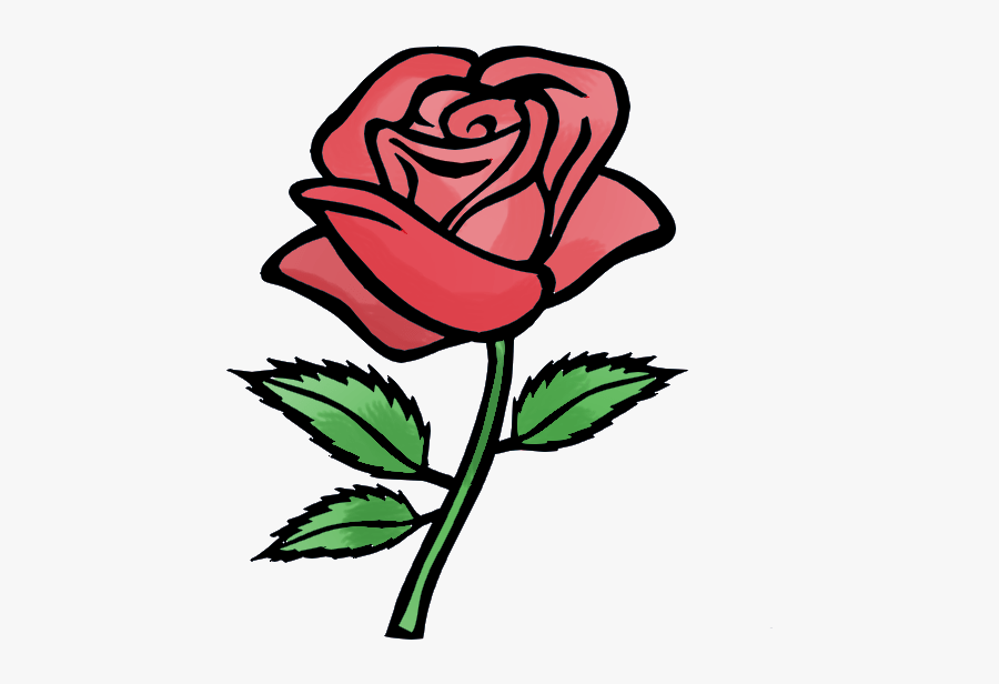 Thumb Image - Red Rose Easy Drawing, Transparent Clipart
