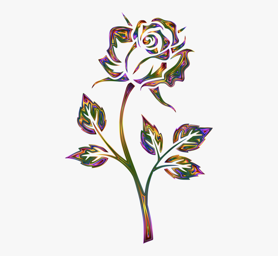 Rose Clipart Drawn - Clip Art Rose, Transparent Clipart