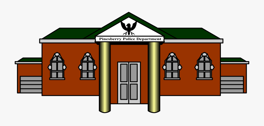 Pinesberry Police Department - Cartoon, Transparent Clipart