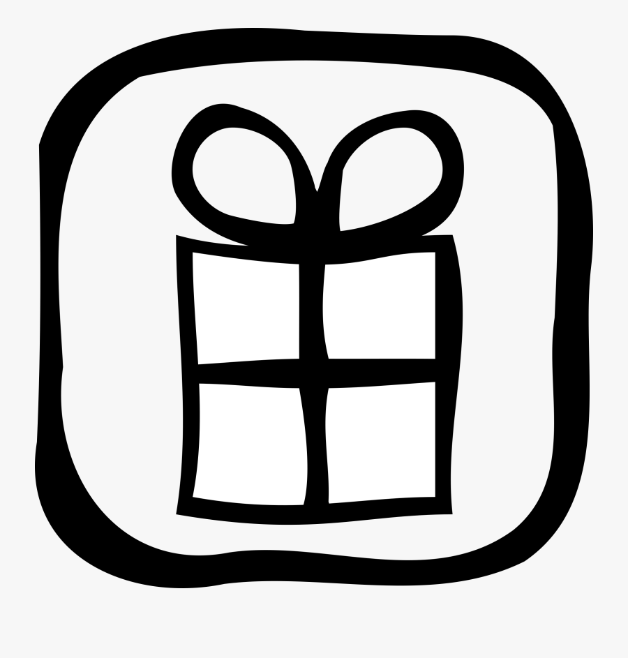 This Free Icons Png Design Of Icon Gift- - Gift Clipart Black And White Big Png, Transparent Clipart