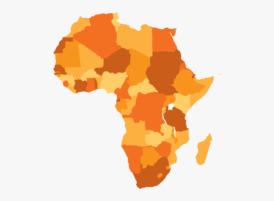 Map Of Africa - African Map Vector Png, Transparent Clipart