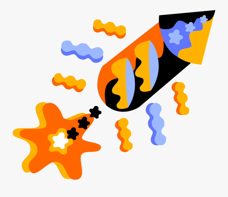 Vector Illustration Of Firecracker Fireworks Noisemaker, Transparent Clipart