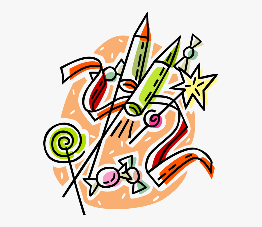 Vector Illustration Of Independence Day 4th Fourth - Fete Du Village, Transparent Clipart