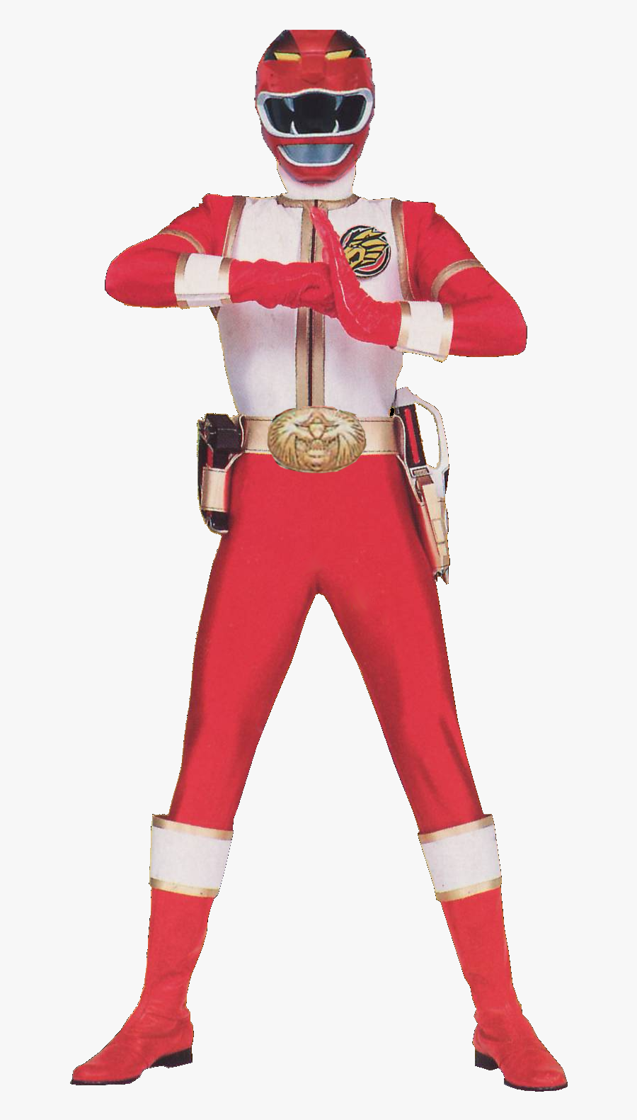 Power Rangers Clipart Yellow - Red Power Ranger Png, Transparent Clipart