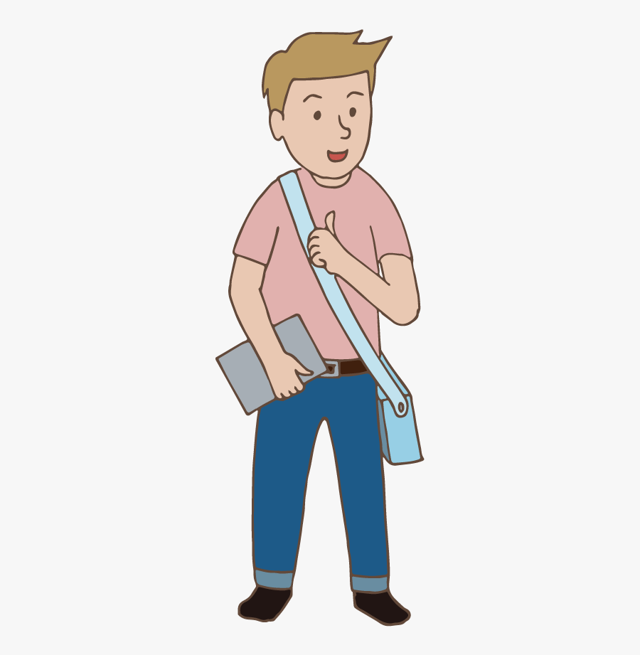 Male Student (illustration, Clip Art) - Male Student Clip Art, Transparent Clipart