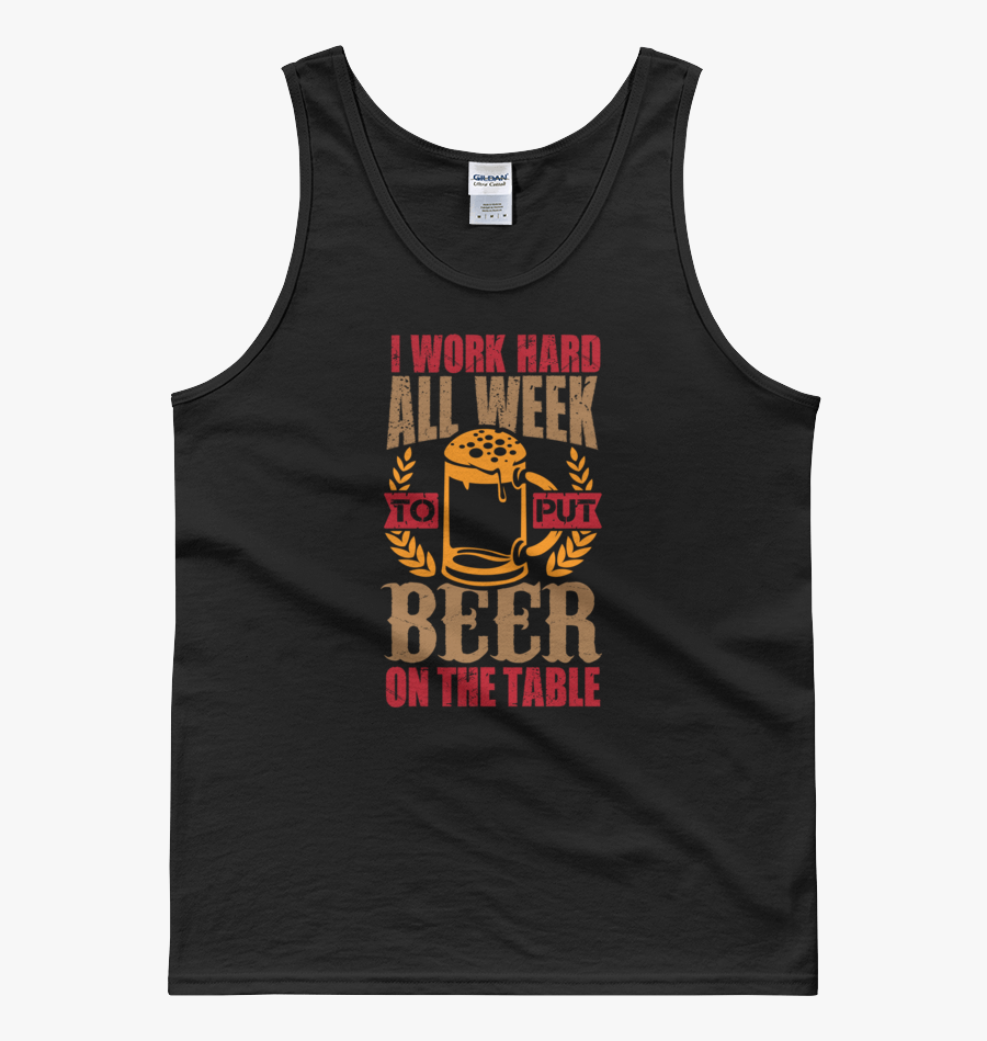 Clip Art I Work Hard All - Active Tank, Transparent Clipart