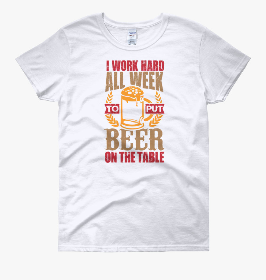 Clip Art Beer On The Table - Active Shirt, Transparent Clipart