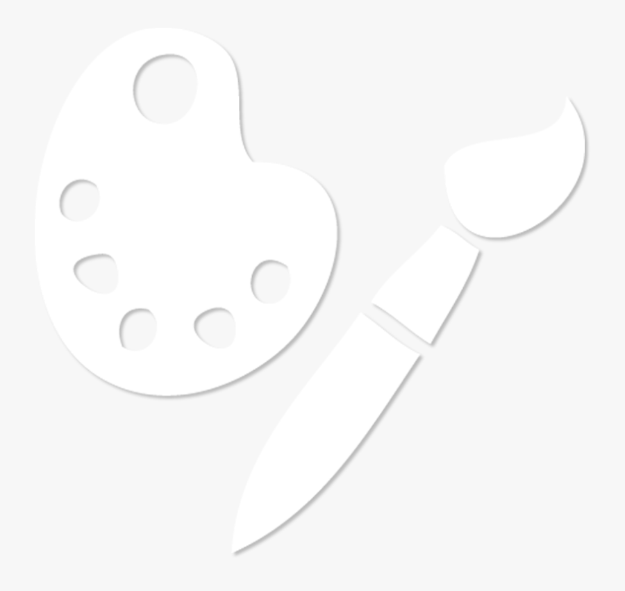 Art Icon White Png, Transparent Clipart