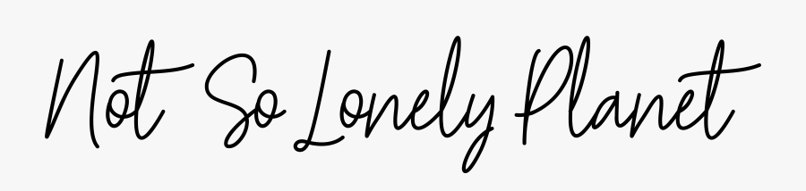 Not So Lonely Planet - Calligraphy, Transparent Clipart