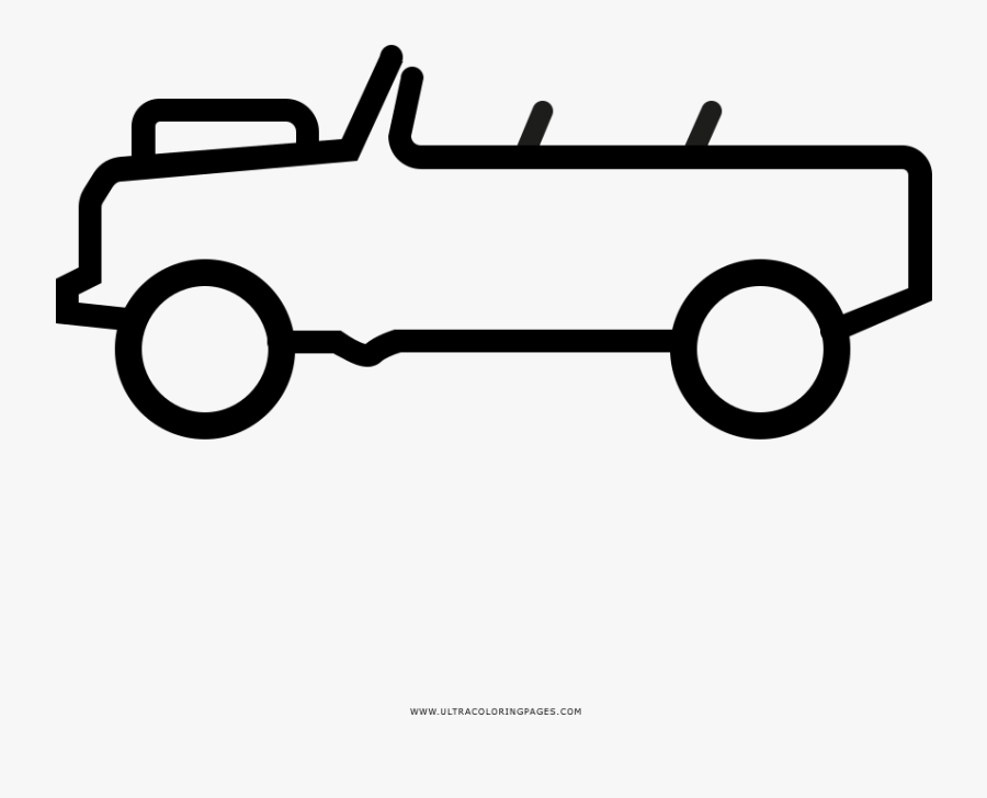 Suv Coloring Page - Land Rover, Transparent Clipart