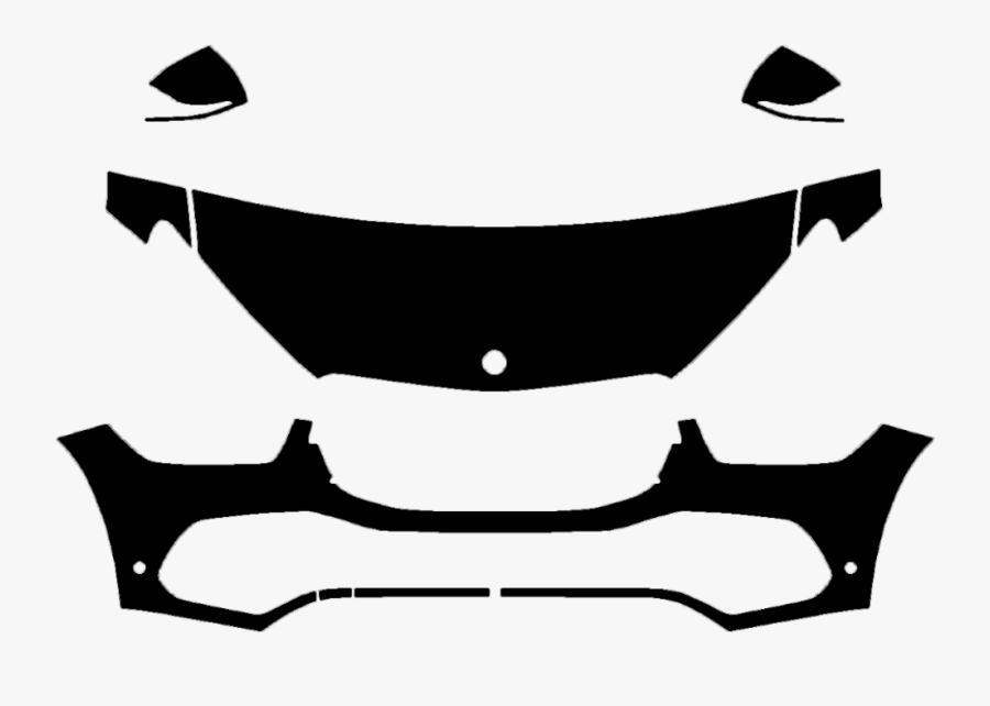 2020 Mercedes Gle Suv 350 450 Base 3m Clear Bra Deluxe, Transparent Clipart