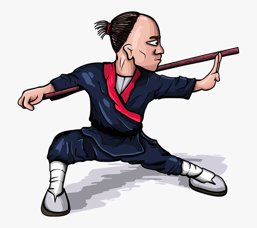 Monk, Warrior, Practice, Wushu, Stick, Master - Vba Machine Learning, Transparent Clipart