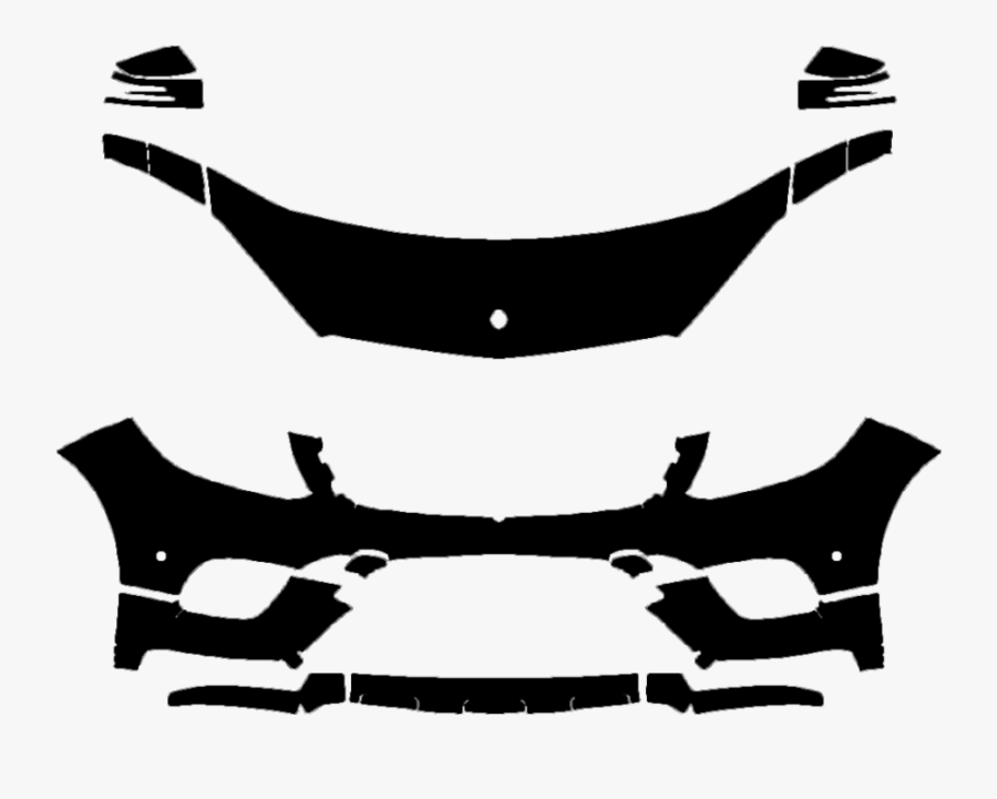 2017-2019 Mercedes Gls Suv 550 3m Clear Bra Deluxe, Transparent Clipart