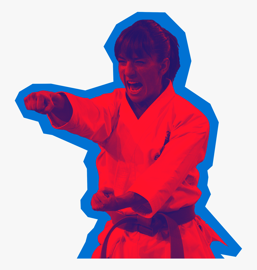 Sandra Sánchez Karate - Illustration, Transparent Clipart