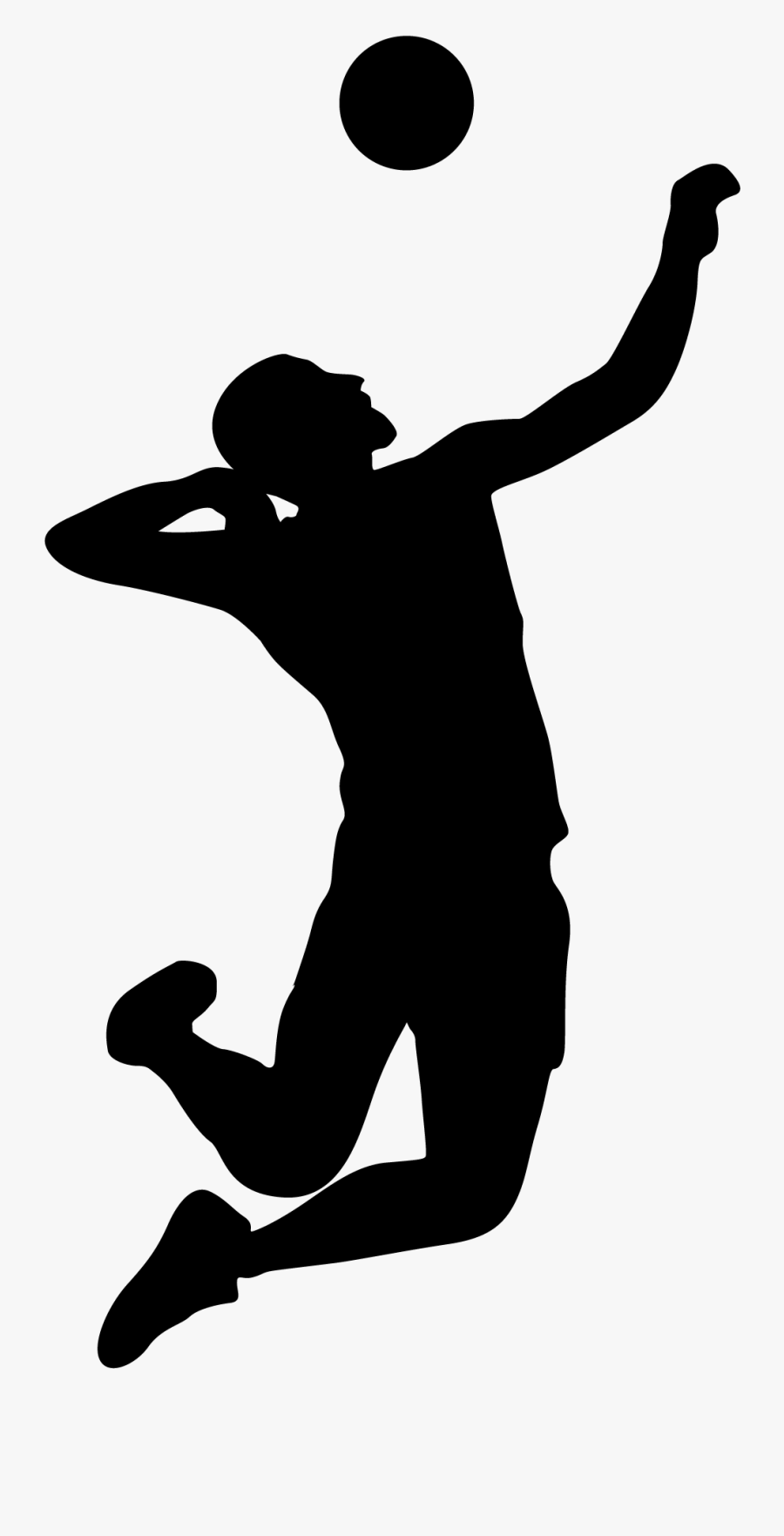 Volleyball Field Of Dreams Activity Center Silhouette - Silhouette Volleyball Transparent Background, Transparent Clipart