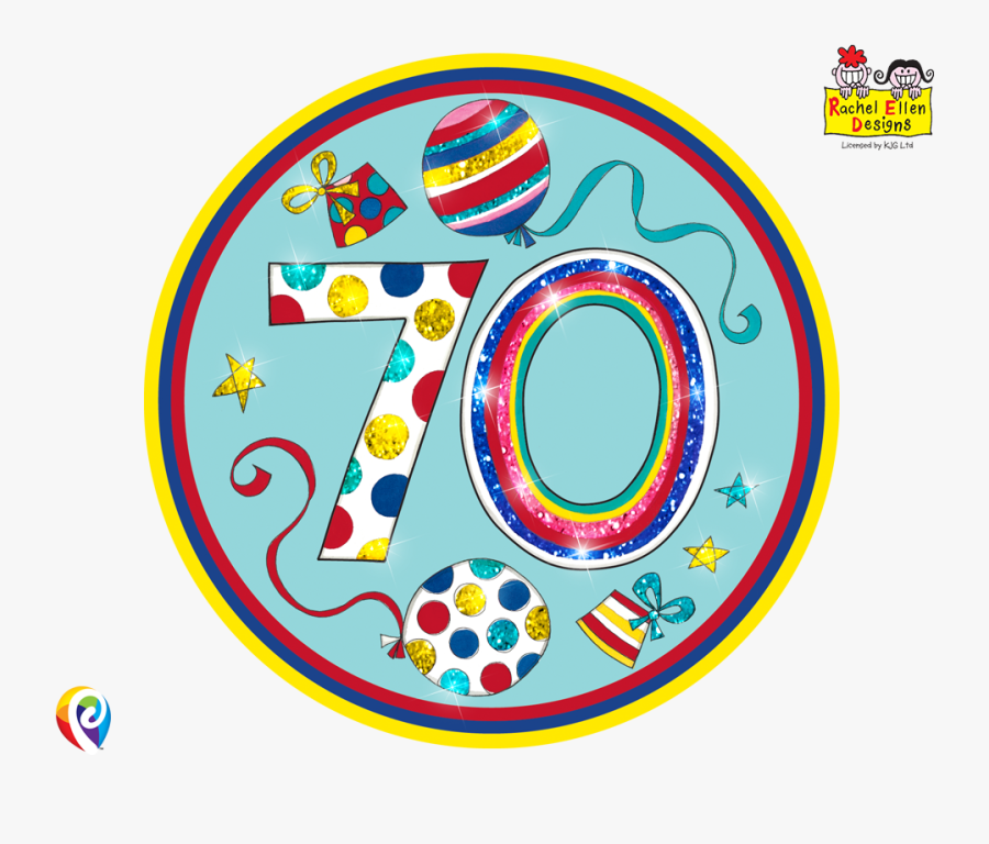 Transparent 70th Birthday 70 Png, Transparent Clipart