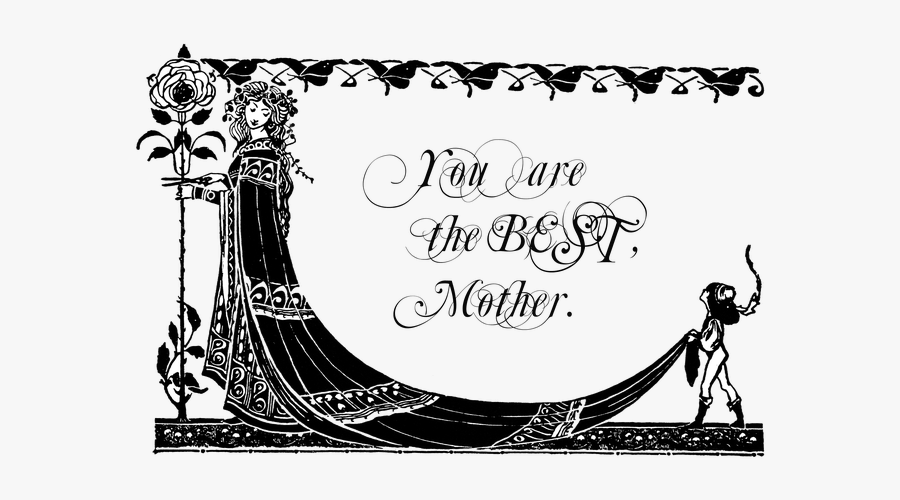 Free Mothers Clipart Calligraphy - David Ryan Harris The Bittersweet, Transparent Clipart