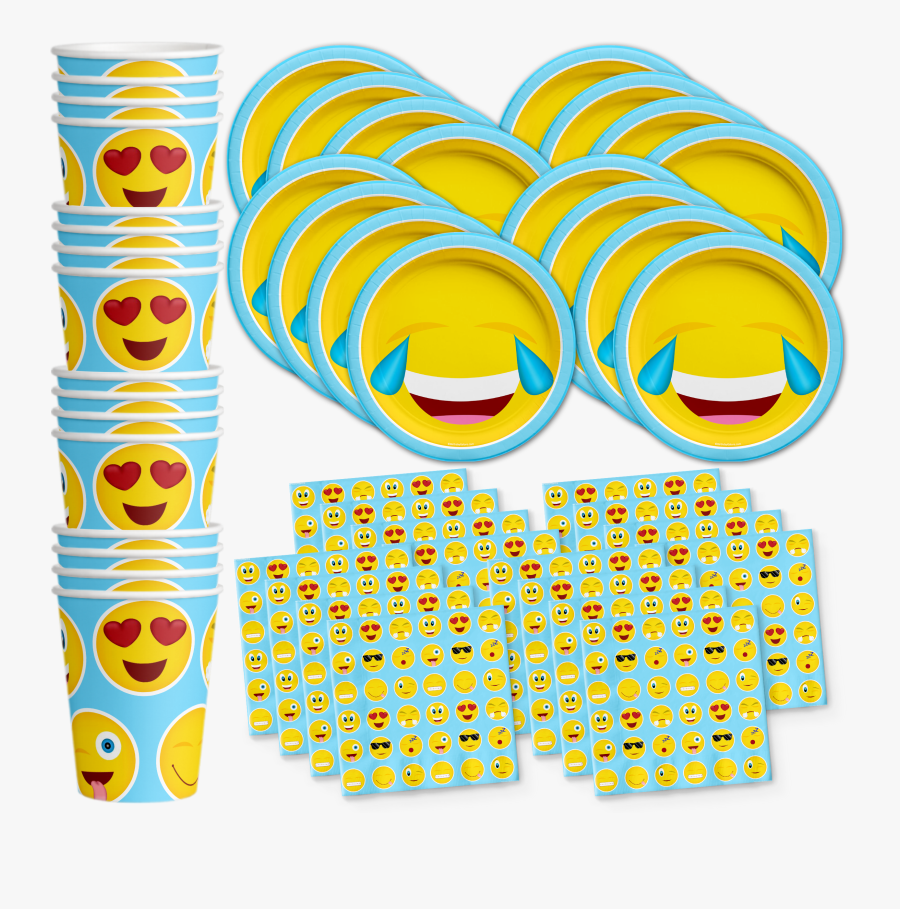 Emoji Birthday Party Supplies - Emoji Birthday Party Plate, Transparent Clipart