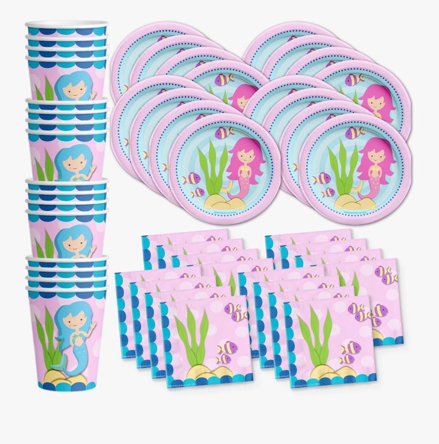Mermaid Birthday Party Supplies - 7 Birthday Under The Sea, Transparent Clipart
