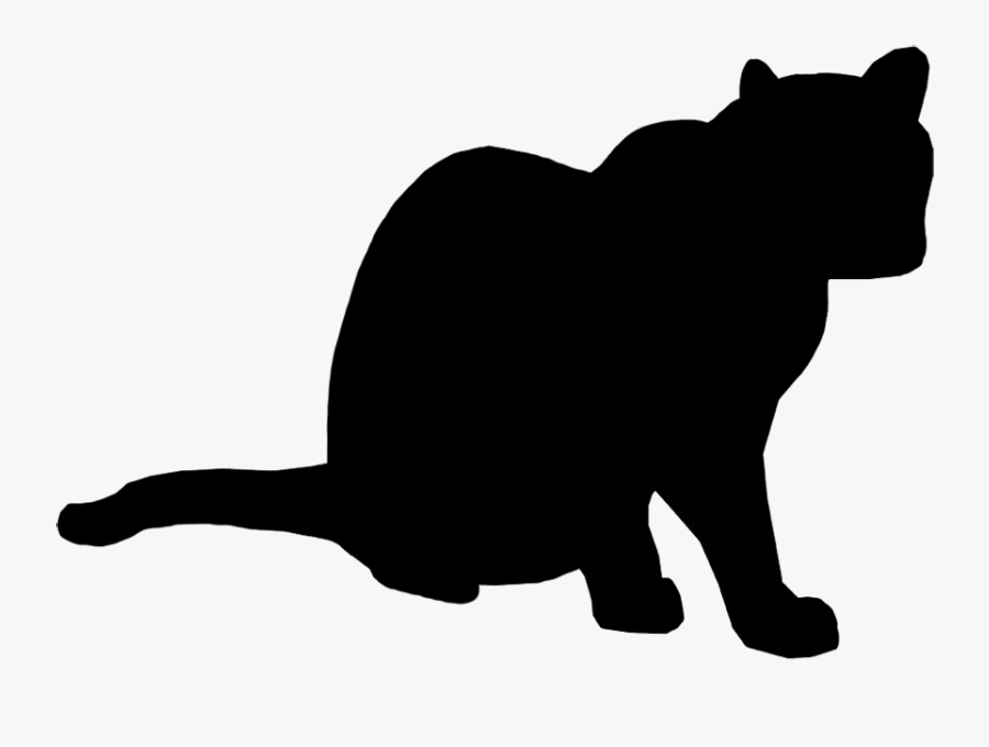 Cats Back Sitting Png - Domestic Short-haired Cat, Transparent Clipart