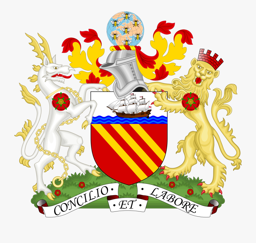 Clip Art Symbols Of Wikipedia - Manchester Coat Of Arms, Transparent Clipart