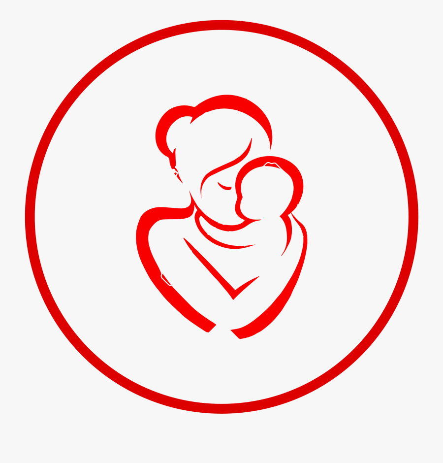 Clipart Mother And Baby Logo, Transparent Clipart