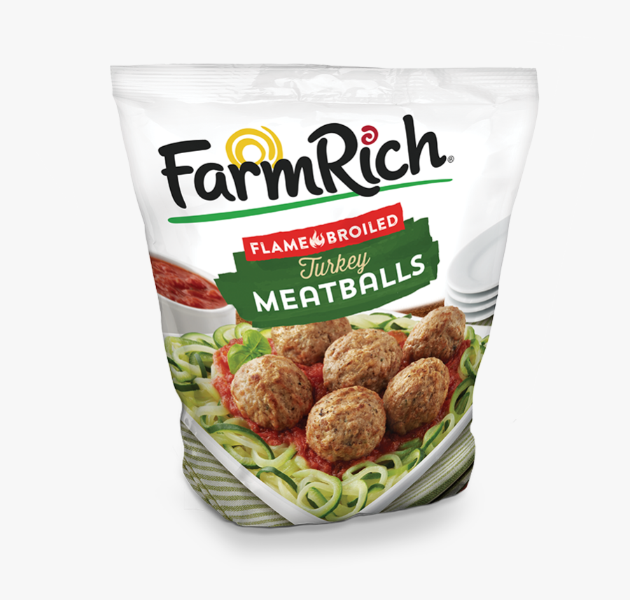 Turkey Meatballs - Farm Rich Meatballs, Transparent Clipart