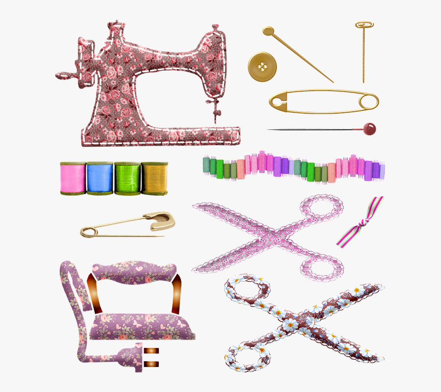 Sewing Buttons, Sewing Notions, Sewing Machine, Buttons - Sewing, Transparent Clipart