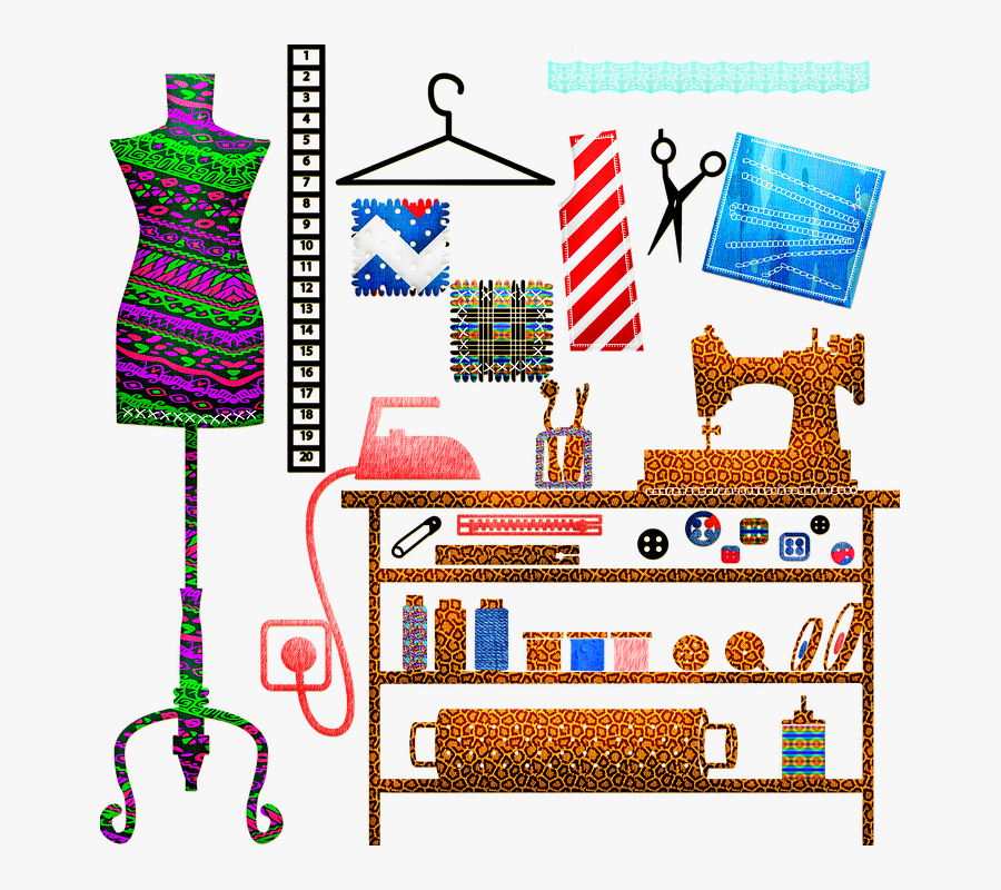 Sewing Buttons, Sewing Notions, Sewing Machine, Buttons - Corte Y Confeccion Dibujos, Transparent Clipart