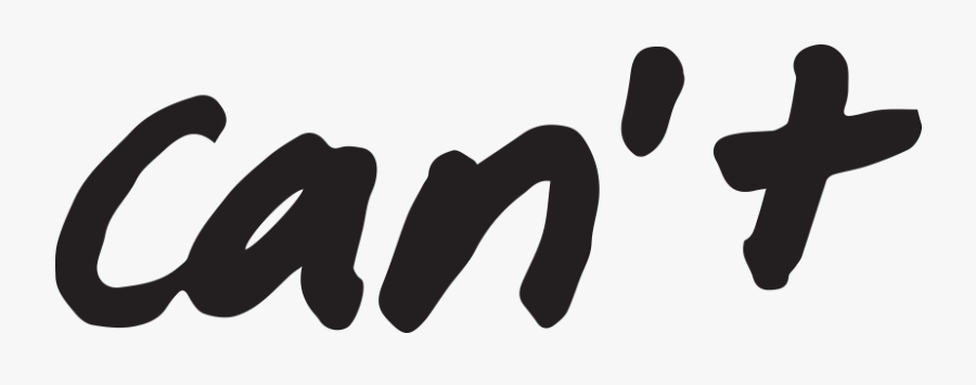 Can"t, Transparent Clipart