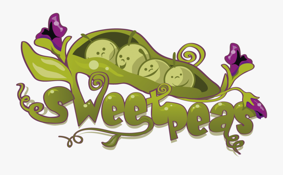 Sweet Peas Logo, Transparent Clipart