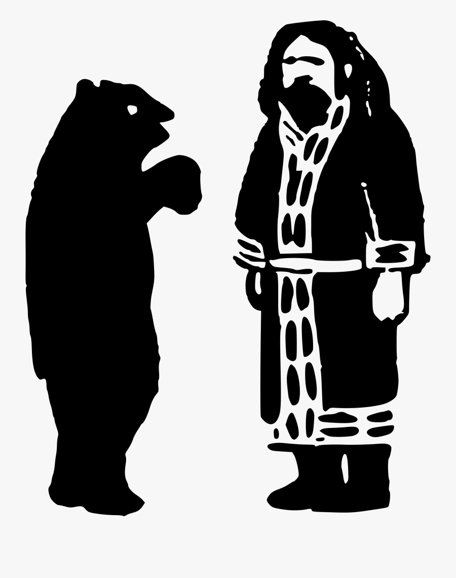 Ainu Man And Bear Clip Arts - First Nations Man Cartoon, Transparent Clipart