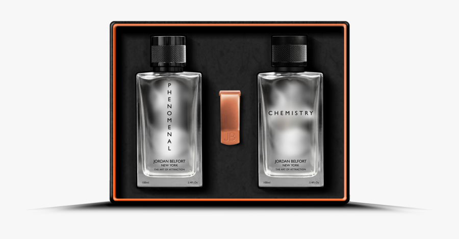 The Jordan Belfort Fragrance Range Gift Pack Contains - Glass Bottle, Transparent Clipart