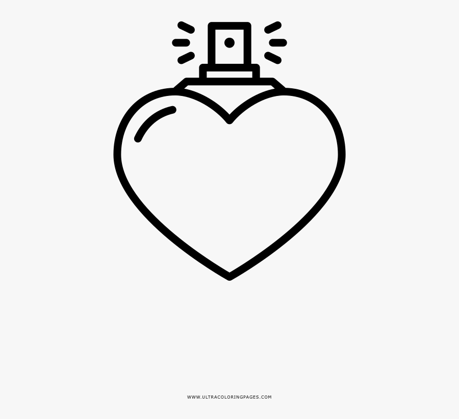 Clip Art Para Colorir Ultra Coloring - Heart, Transparent Clipart