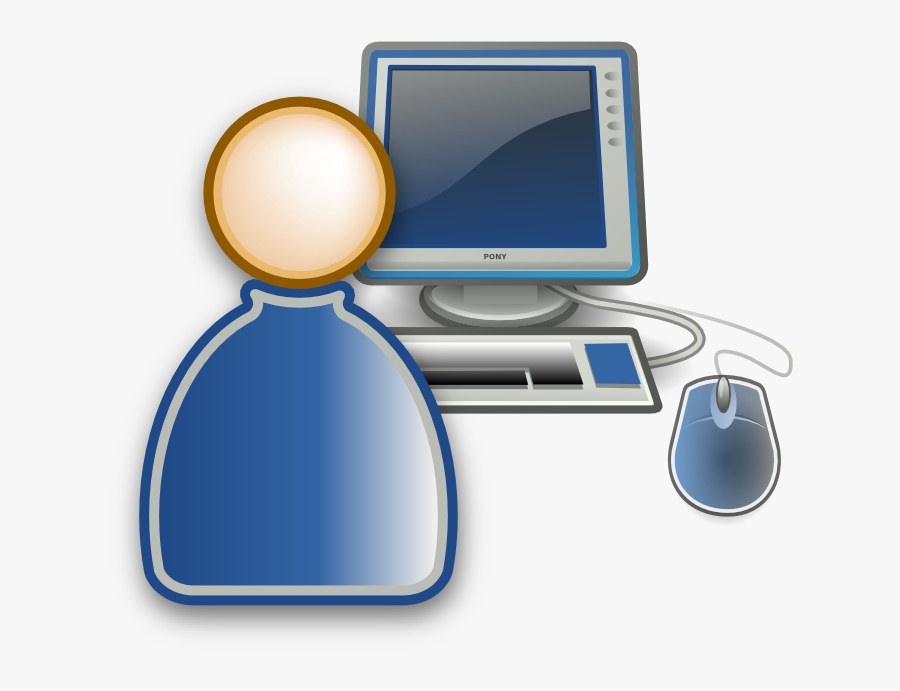 Personal Monitor Accessory,output Device,computer Icon,desktop - Computer User Icon, Transparent Clipart