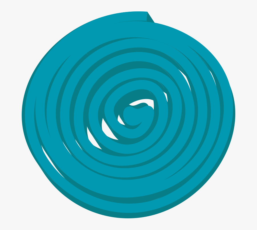 Gummitwist Blau - Spiral, Transparent Clipart