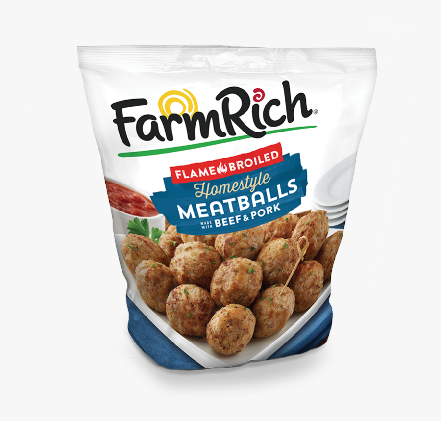 Homestyle Meatballs - Farm Rich Meatballs, Transparent Clipart