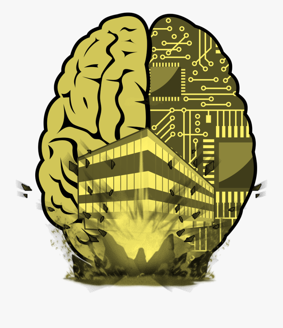 Motherboard Brain, Transparent Clipart