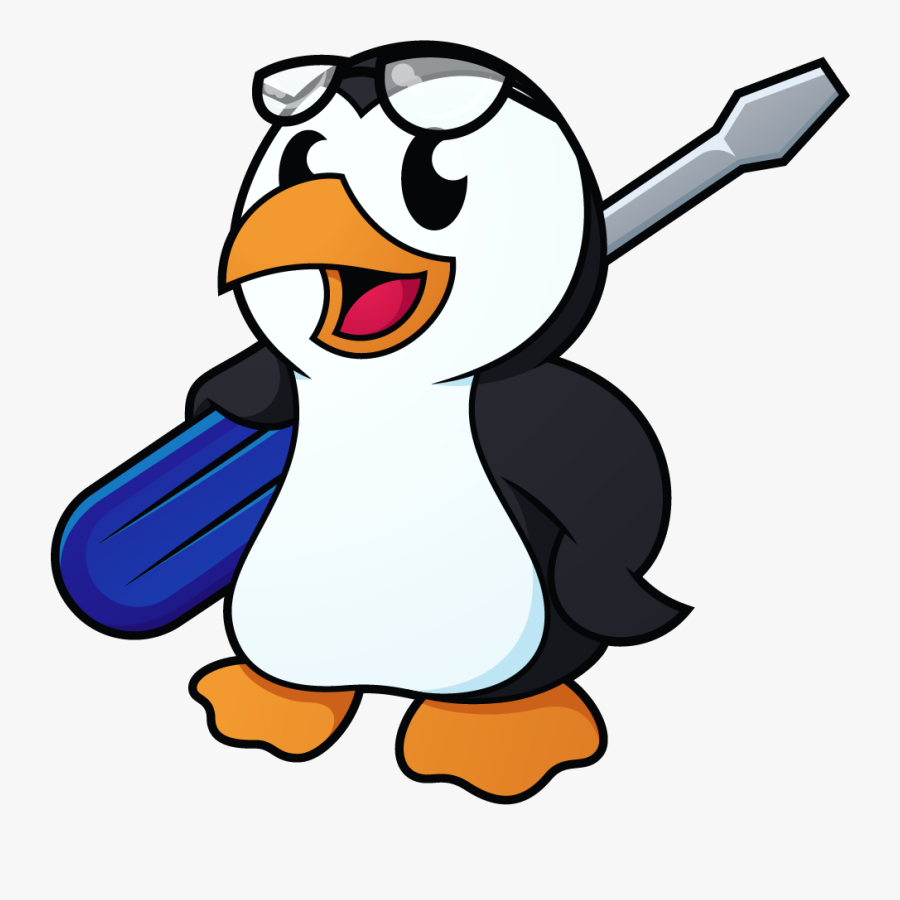 Penguin Mascot, Transparent Clipart
