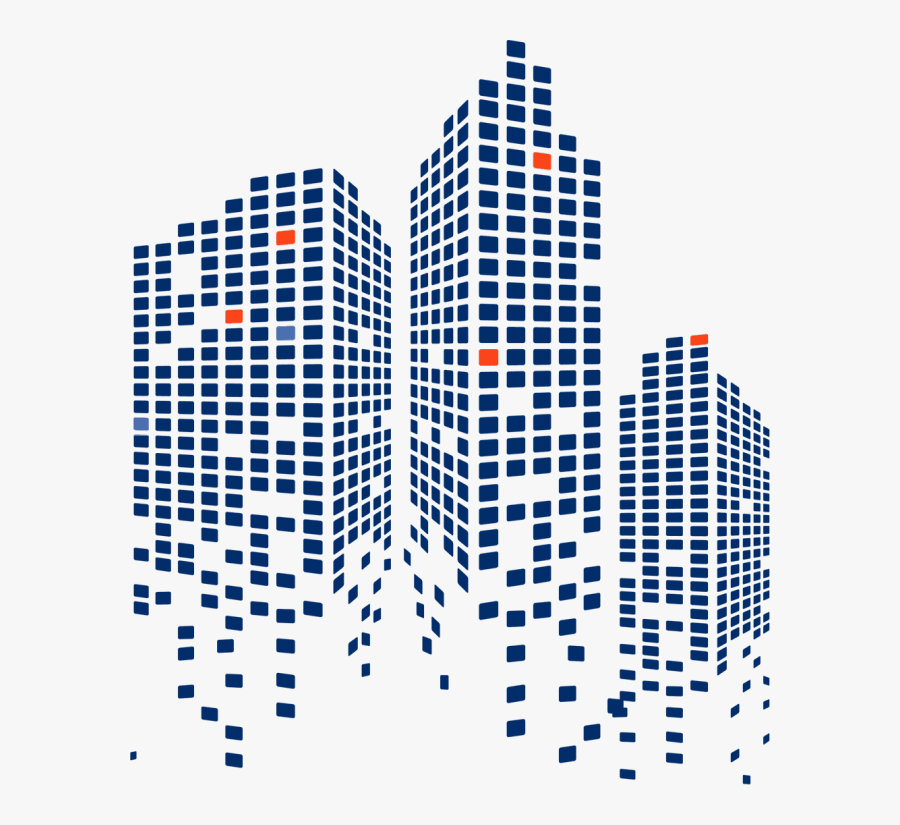 Intelligent Building Solutions - Blue Building Png, Transparent Clipart