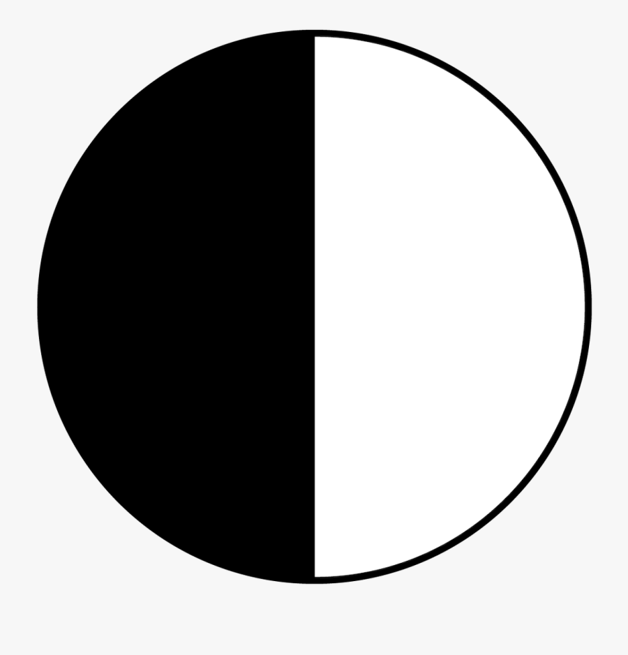 Apollo 1/2 Pie Shutter - First Quarter Moon Drawing, Transparent Clipart