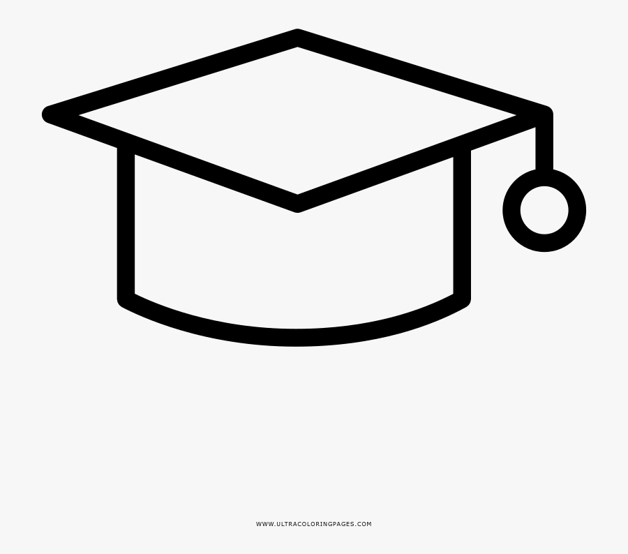 Academics Coloring Page - Graduation Icon, Transparent Clipart